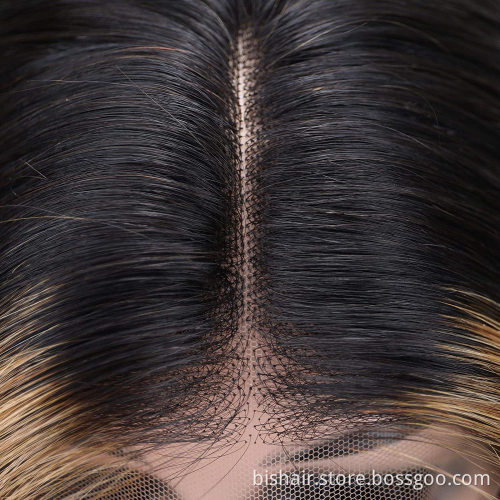 Wholesale Raw Brazilian Virgin Hair HD Lace Frontal Wig Women Body Wig 13x4 Swiss Lace 4/27 Front Closure Human Hair Wig